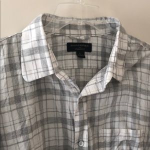 Lightweight white/grey flannel